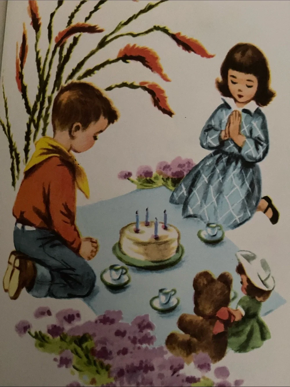 Vintage 1950s 50s 1st edition Cowboy Western horse horses Prayer Children Book